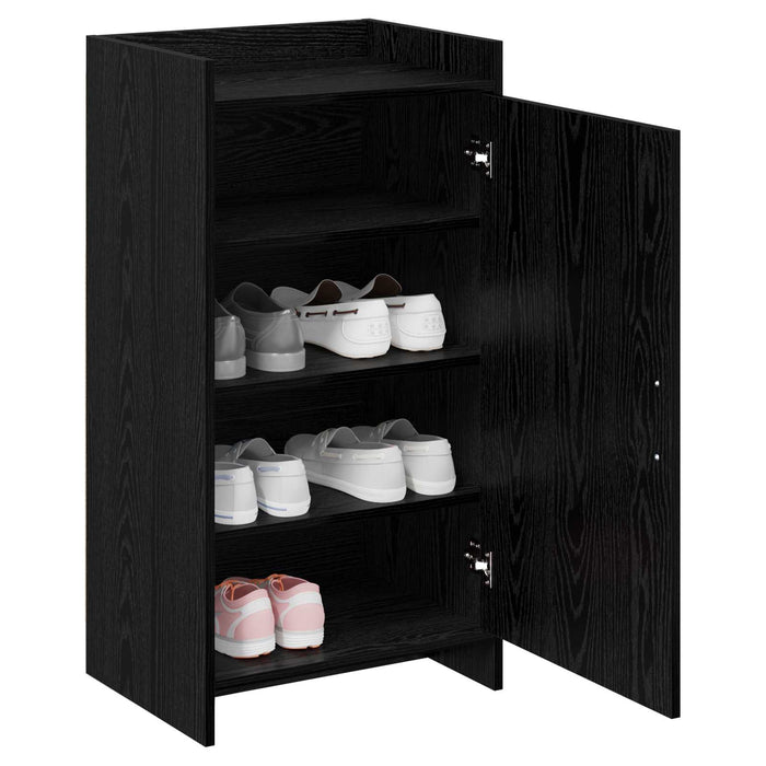 Dulap pentru pantofi cu depozitare Stejar Negru 48 x 36 x 92 cm WALTI