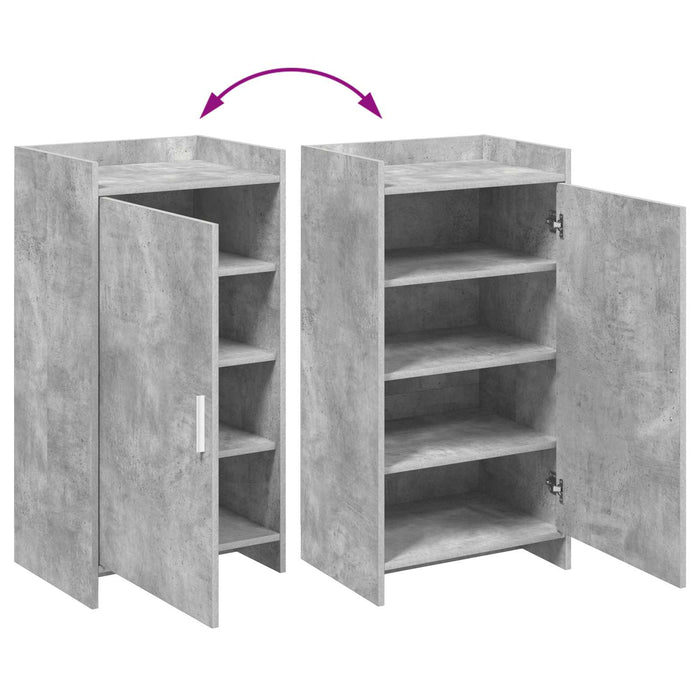 Dulap pentru pantofi Gri Beton 48 x 36 x 92 cm Lemn prelucrat - WALTI WALTI