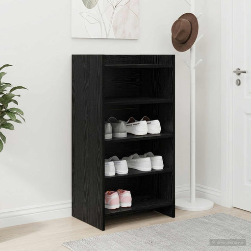 Dulap pentru pantofi cu depozitare Stejar Negru 48 x 36 x 92 cm - WALTI WALTI