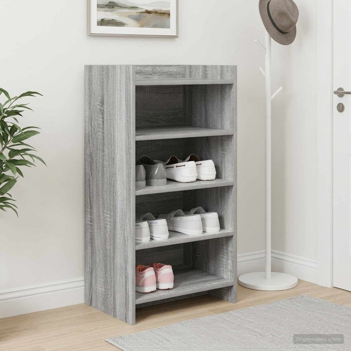 Dulap pentru pantofi Sonoma gri 48 x 36 x 92 cm Lemn prelucrat WALTI