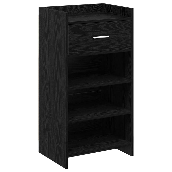 Dulap pentru pantofi cu sertar Stejar Negru 48 x 36 x 92 cm WALTI