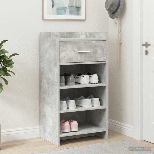 Dulap pentru pantofi Gri Beton 48 x 36 x 92 cm Lemn prelucrat - WALTI WALTI