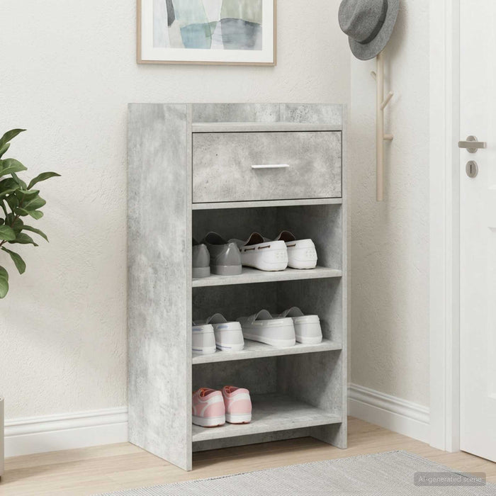 Dulap pentru pantofi Gri Beton 48 x 36 x 92 cm Lemn prelucrat WALTI