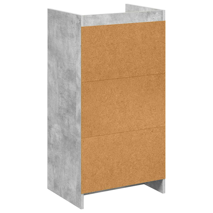 Dulap pentru pantofi Gri Beton 48 x 36 x 92 cm Lemn prelucrat WALTI