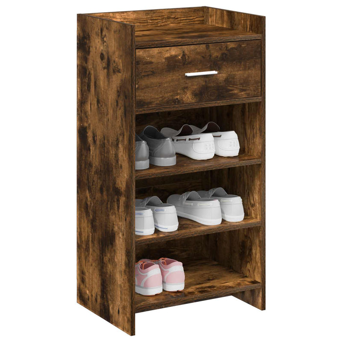 Dulap pentru pantofi cu sertar Stejar fumuriu 48 x 36 x 92 cm WALTI