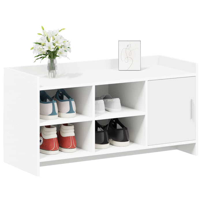 Dulap pentru pantofi Alb 100 x 39,5 x 51 cm Lemn prelucrat WALTI