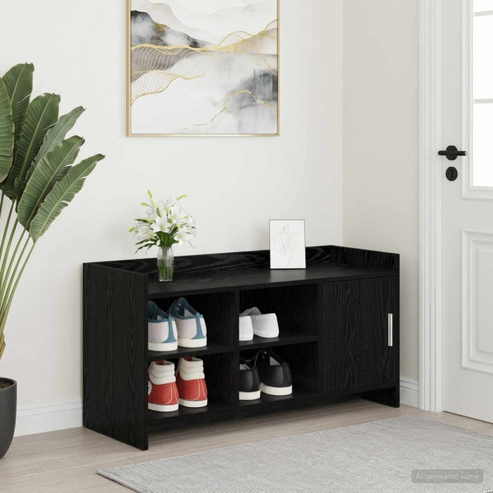 Dulap pentru pantofi cu ușă Stejar Negru 100 x 39,5 x 51 cm WALTI