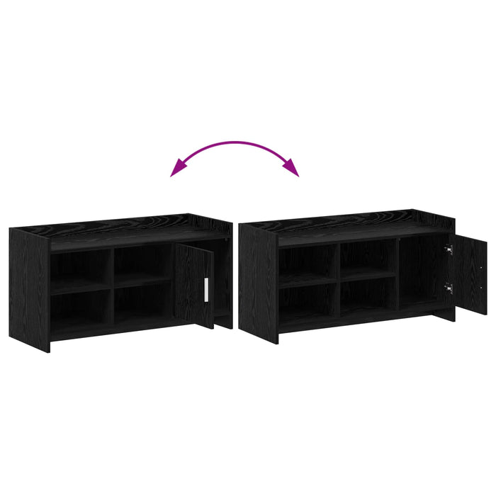 Dulap pentru pantofi cu ușă Stejar Negru 100 x 39,5 x 51 cm WALTI