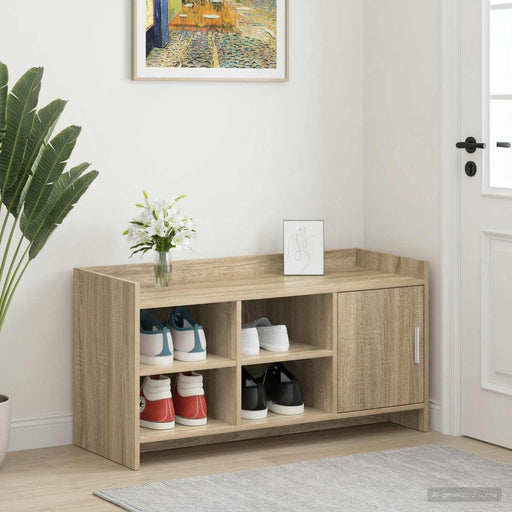 Dulap pentru pantofi cu ușă Stejar Sonoma 100 x 39,5 x 51 cm - WALTI WALTI