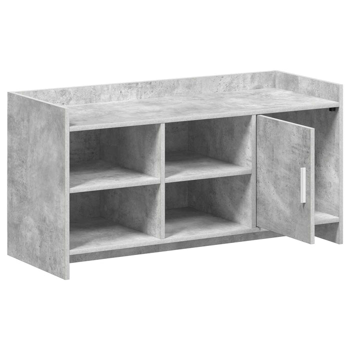 Dulap pentru pantofi cu depozitare Gri Beton 100 x 39,5 x 51 cm WALTI