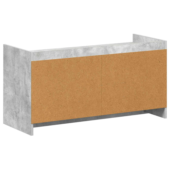 Dulap pentru pantofi cu depozitare Gri Beton 100 x 39,5 x 51 cm WALTI