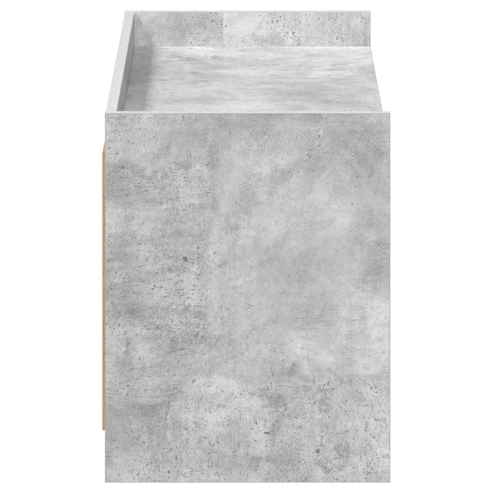 Dulap pentru pantofi cu depozitare Gri Beton 100 x 39,5 x 51 cm WALTI