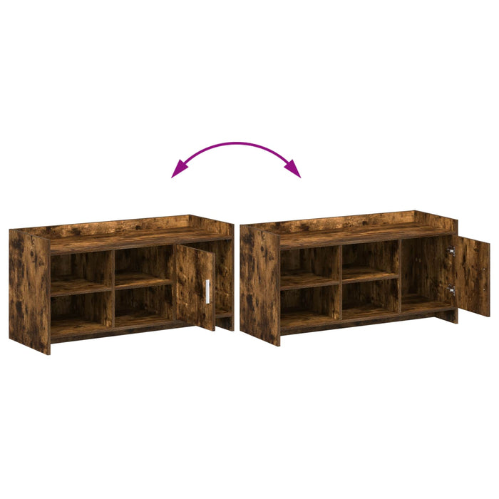 Dulap pentru pantofi cu ușă Stejar fumuriu 100 x 39,5 x 51 cm WALTI