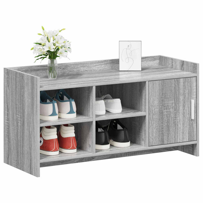 Dulap pentru pantofi cu ușă Sonoma gri 100 x 39,5 x 51 cm WALTI