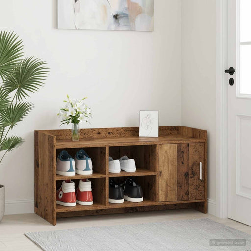 Dulap pentru pantofi cu ușă Lemn vechi 100 x 39,5 x 51 cm - WALTI WALTI