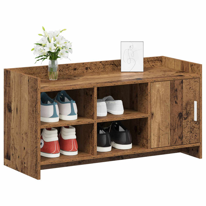 Dulap pentru pantofi cu ușă Lemn vechi 100 x 39,5 x 51 cm WALTI