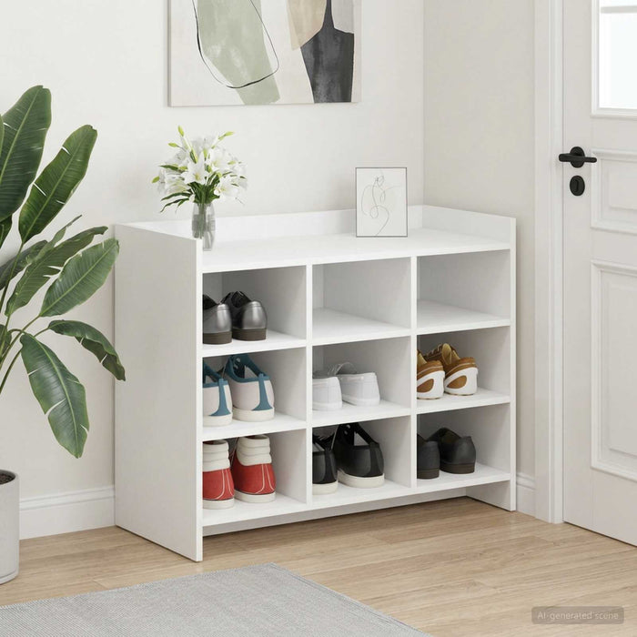 Dulap pentru pantofi Alb 85 x 39,5 x 70 cm Lemn prelucrat WALTI