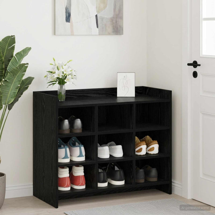 Dulap pentru pantofi Stejar Negru 85 x 39,5 x 70 cm WALTI