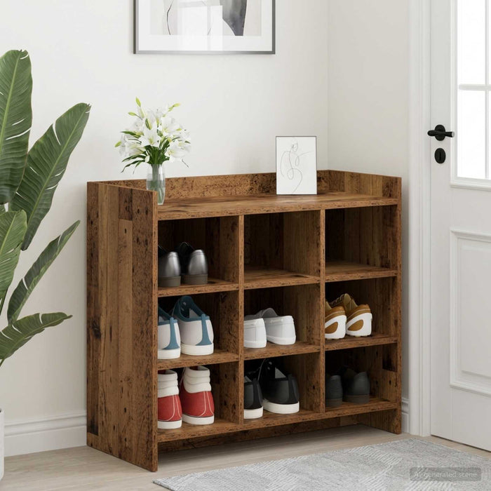 Dulap pentru pantofi cu depozitare Lemn vechi 85 x 39,5 x 70 cm WALTI