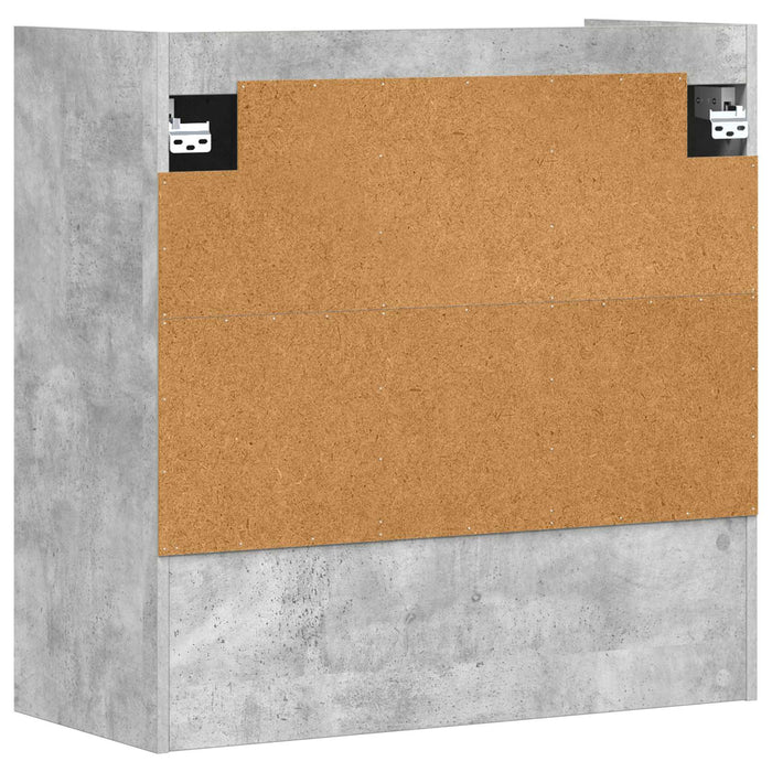Raft de perete Montare pe perete Gri Beton 80 x 36 x 80 cm WALTI