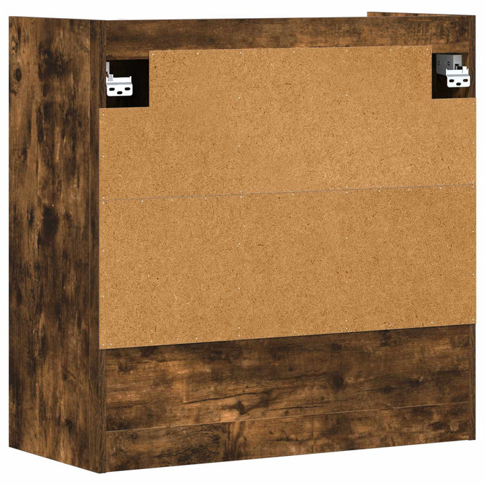 Raft de perete Montare pe perete Stejar fumuriu 80 x 36 x 80 cm WALTI