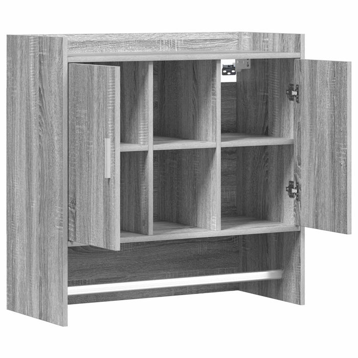 Raft de perete Montare pe perete Sonoma gri 80 x 36 x 80 cm WALTI
