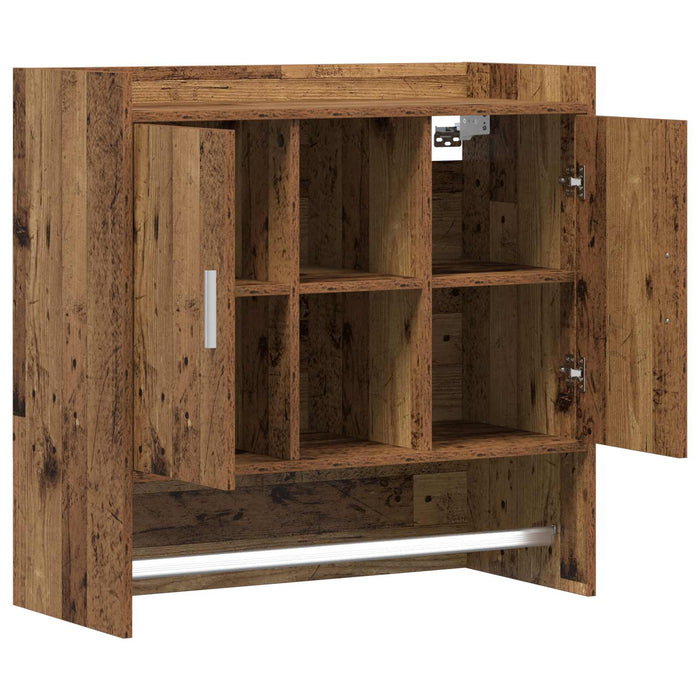 Raft de perete Montare pe perete Lemn vechi 80 x 36 x 80 cm WALTI