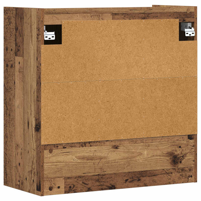 Raft de perete Montare pe perete Lemn vechi 80 x 36 x 80 cm WALTI