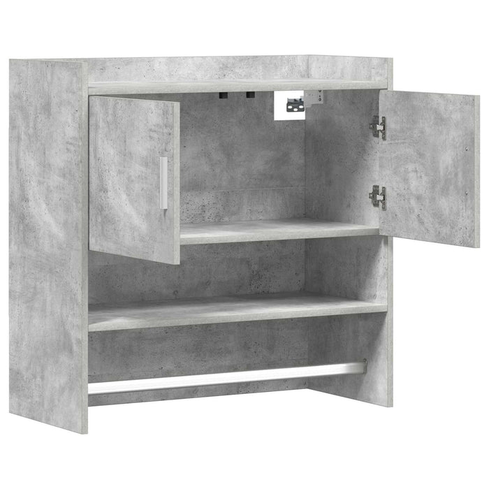 Raft de perete Montare pe perete Gri Beton 80 x 36 x 80 cm WALTI