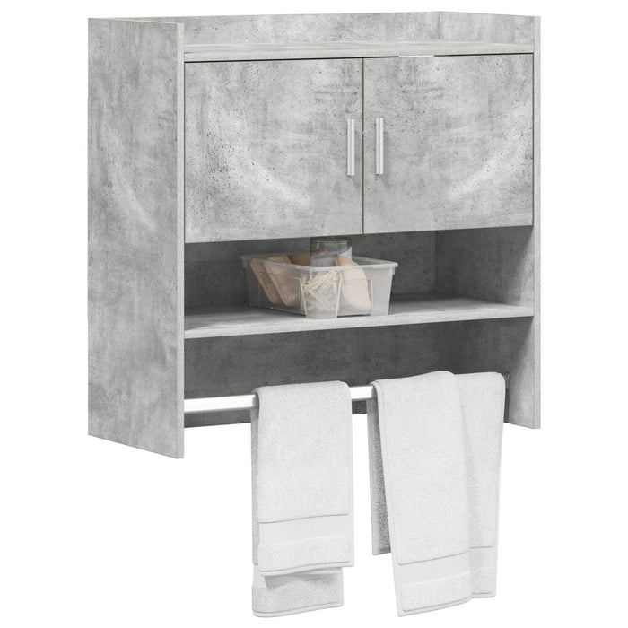 Raft de perete Montare pe perete Gri Beton 80 x 36 x 80 cm WALTI