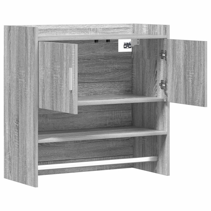 Raft de perete Montare pe perete Sonoma gri 80 x 36 x 80 cm WALTI