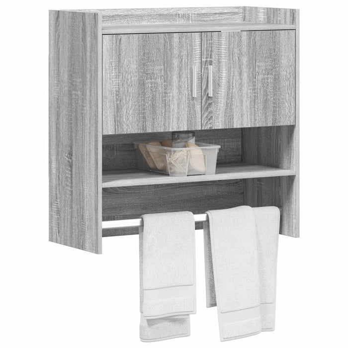 Raft de perete Montare pe perete Sonoma gri 80 x 36 x 80 cm WALTI