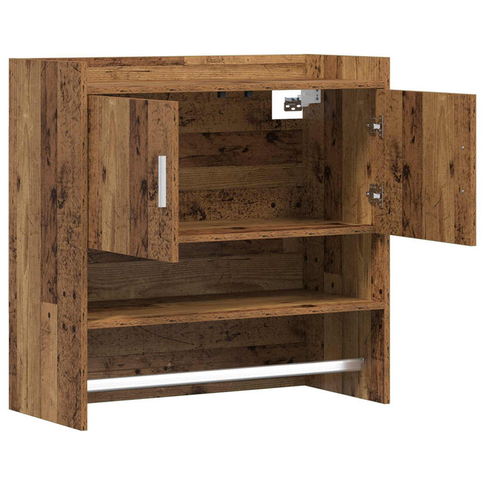 Raft de perete Montare pe perete Lemn vechi 80 x 36 x 80 cm WALTI