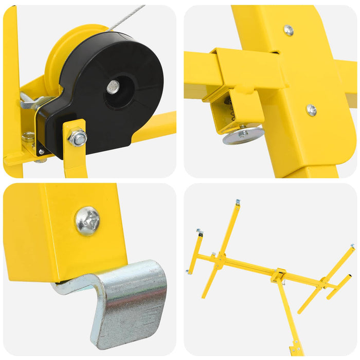 Ridicător de gipscarton Manual Galben 300 x 107 x 330 cm Oțel - WALTI WALTI