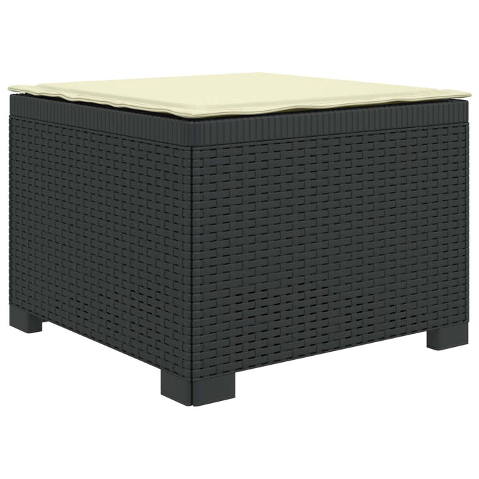 Canapea de Grădină cu 1 Loc cu Pernă Aspect Rattan PP Antracit WALTI