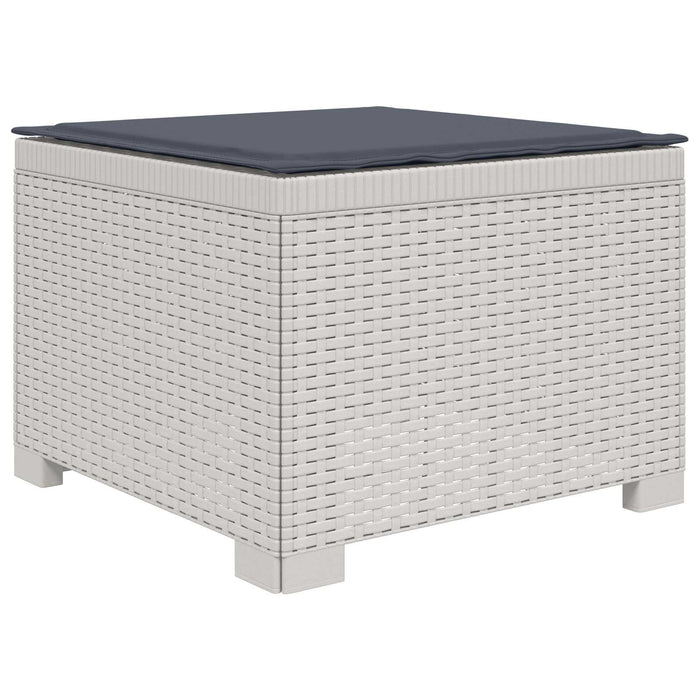 Canapea de Grădină cu 1 Loc cu Pernă Aspect Rattan PP Alb WALTI