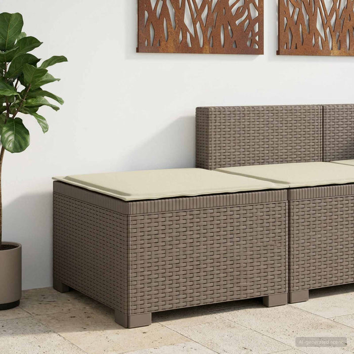 Canapea de Grădină cu 1 Loc cu Pernă Aspect Rattan PP WALTI