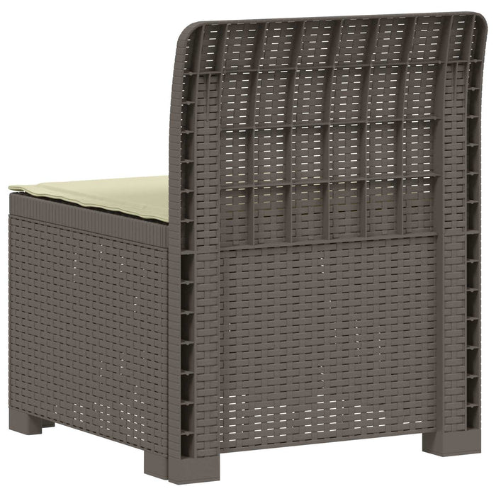Canapea de Grădină cu 1 Loc cu Pernă Aspect Rattan PP WALTI