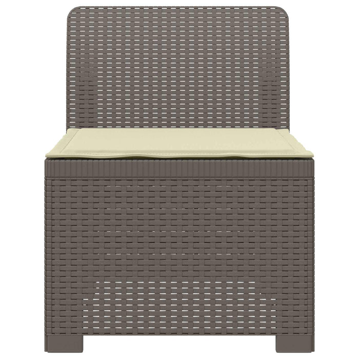 Canapea de Grădină cu 1 Loc cu Pernă Aspect Rattan PP WALTI