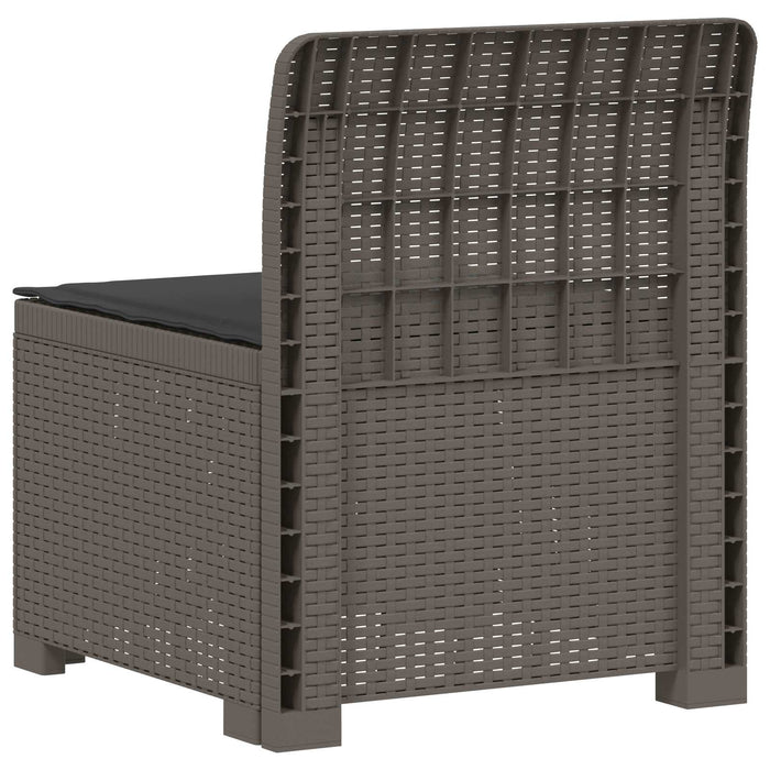 Canapea de Grădină cu 1 Loc cu Pernă Aspect Rattan PP WALTI