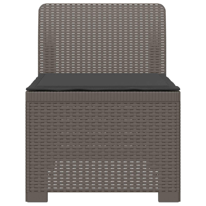 Canapea de Grădină cu 1 Loc cu Pernă Aspect Rattan PP WALTI