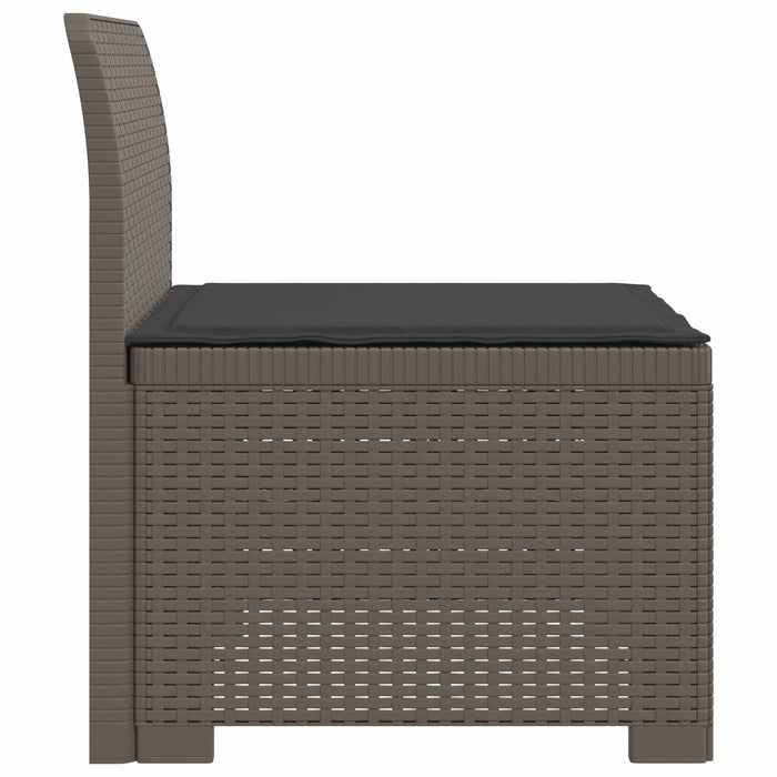 Canapea de Grădină cu 1 Loc cu Pernă Aspect Rattan PP WALTI