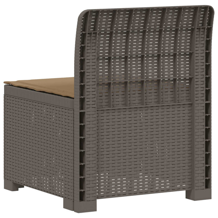 Canapea de Grădină cu 1 Loc cu Pernă Aspect Rattan PP WALTI