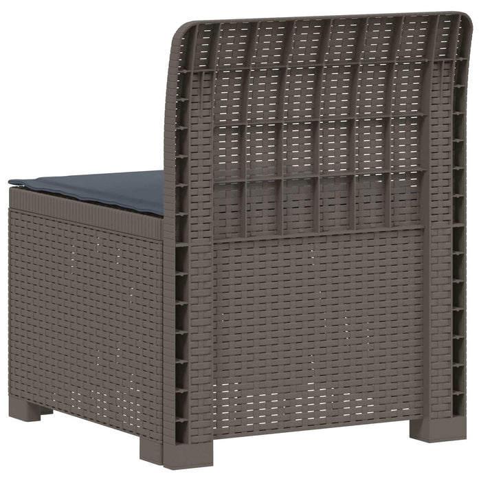 Canapea de Grădină cu 1 Loc cu Pernă Aspect Rattan PP WALTI