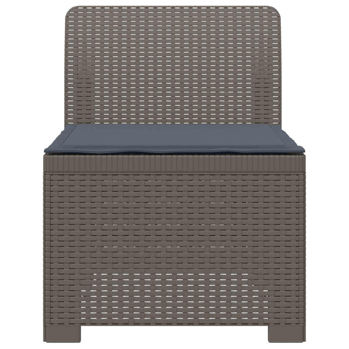 Canapea de Grădină cu 1 Loc cu Pernă Aspect Rattan PP WALTI