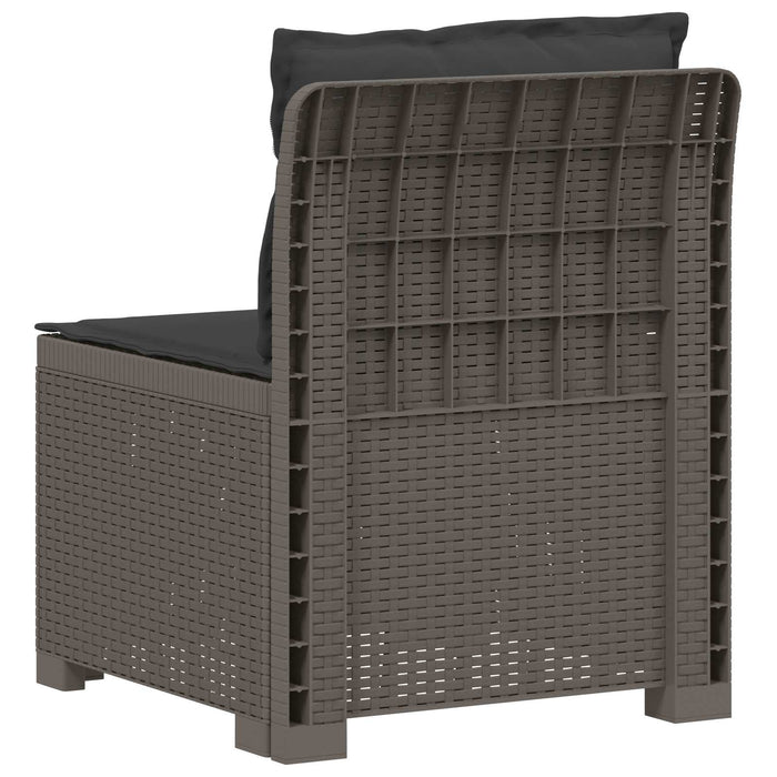 Canapea de Grădină cu 1 Loc cu Perne Aspect Rattan PP WALTI