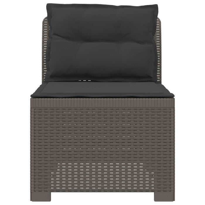 Canapea de Grădină cu 1 Loc cu Perne Aspect Rattan PP WALTI