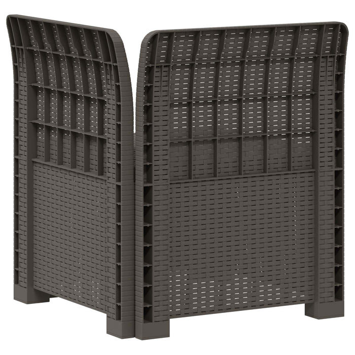 Canapea de Grădină cu 1 Loc cu Pernă Aspect Rattan PP WALTI