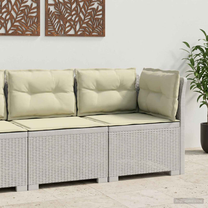 Canapea de Grădină cu 1 Loc cu Perne Aspect Rattan PP Alb WALTI