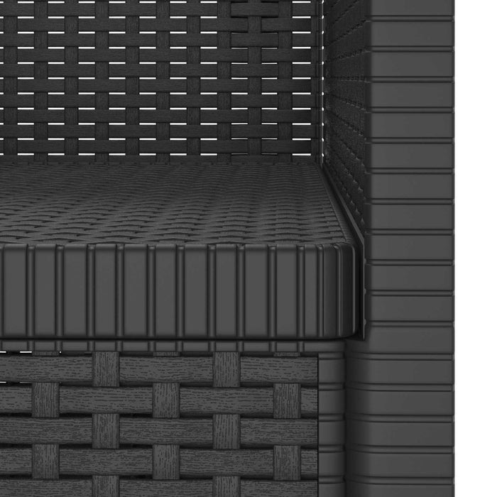 Fotoliu cu 1 Loc Aspect Rattan PP Antracit WALTI
